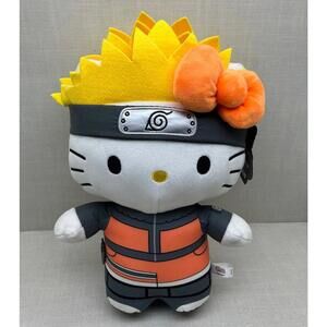 Naruto Shippuden x Hello Kitty Sakura Plush Kidrobot Sanrio Anime